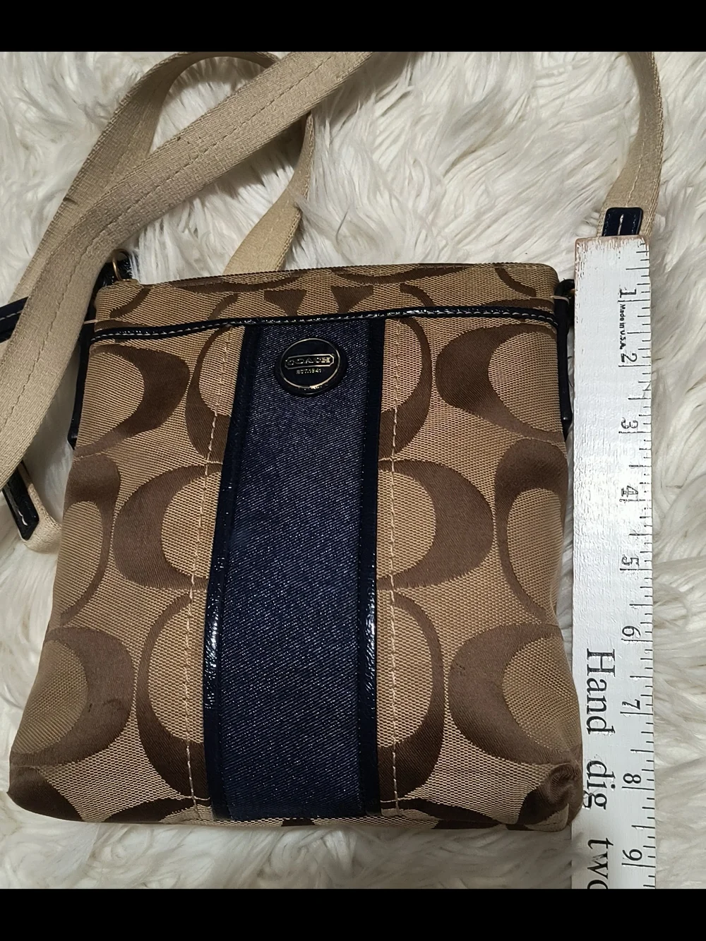 Coach Signature Canvas Crossbody Bag in Brown